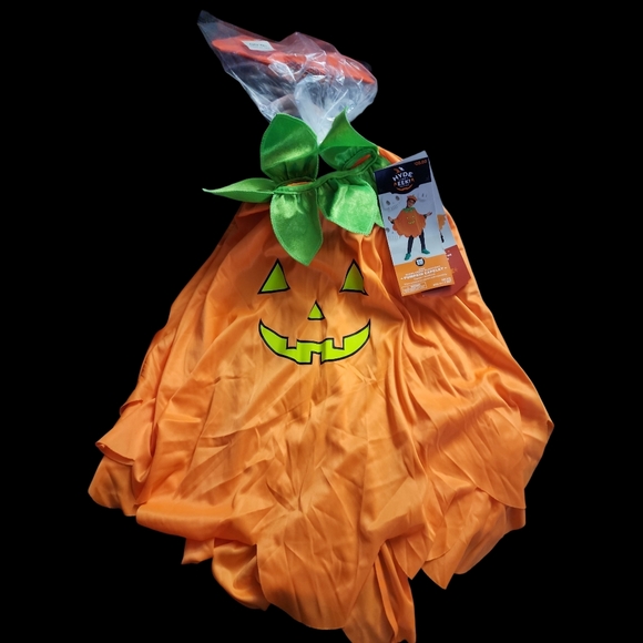 Hyde & EEK! Other - Target Pumpkin Costume for Kids - Orange and Green. Capelet & Headband. Has Flaw